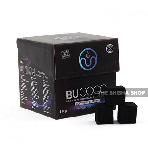 BUCOCO PREMIUM HOOKAHCOAL 26mm CUBE-1KG / ブココ 26mmキューブチャコール 64キューブ入り(シーシャ専用チャコール)